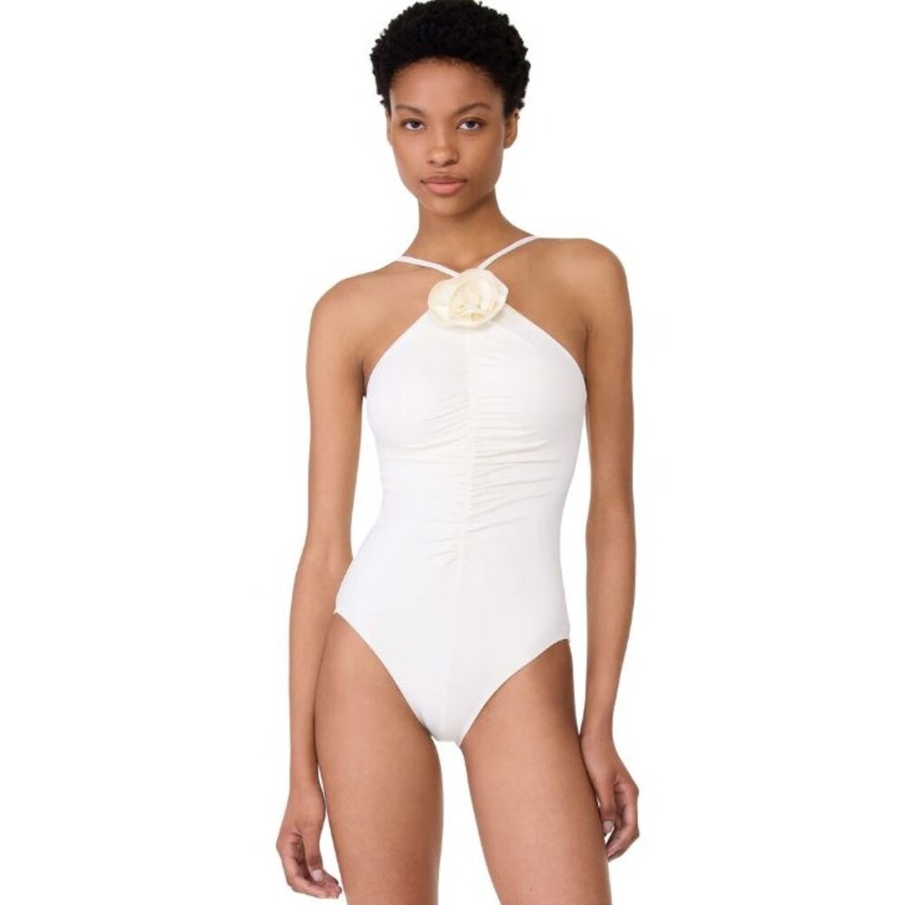 Kate Spade new york Women's High-Neck Rosette One-Piece Swimsuit Sz XL   18014